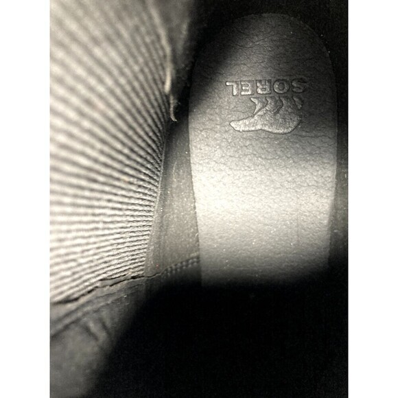 Sorel Chelsea Boots Women's Size 10.5 Black Pink Brex Heel - Picture 9 of 11